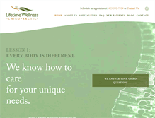 Tablet Screenshot of lifetimewell.com